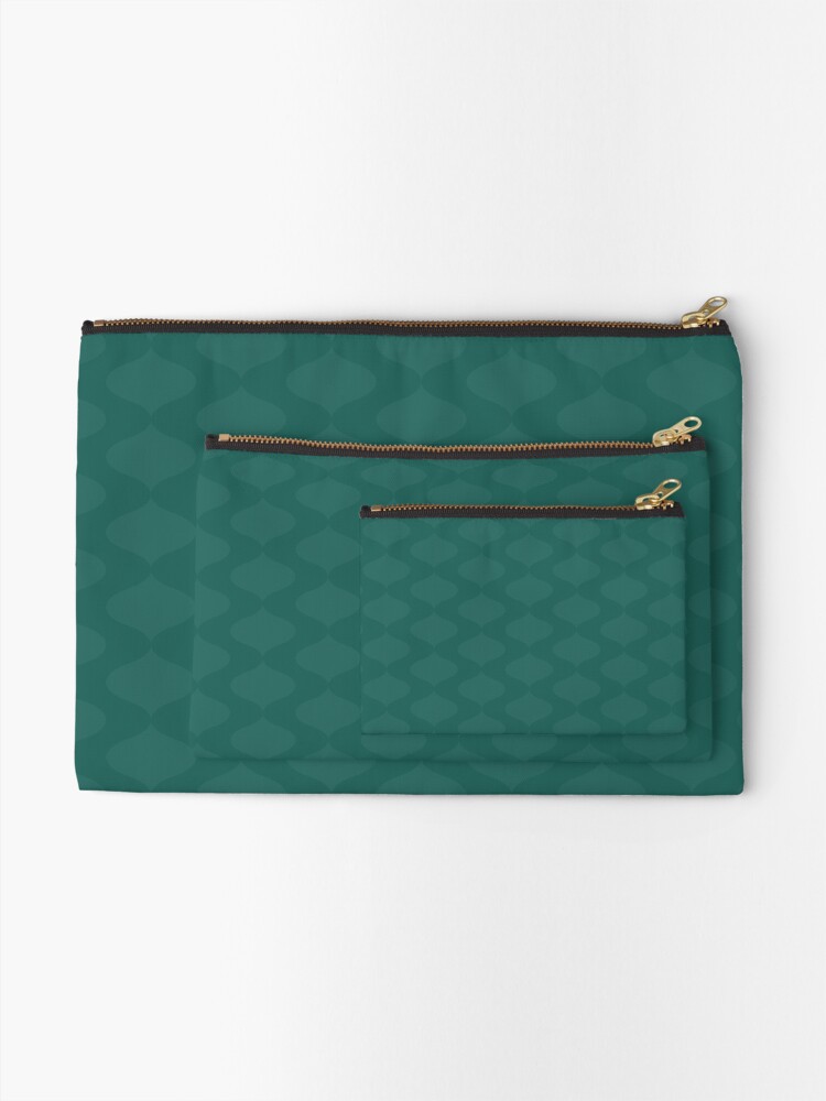 Turquoise comfort zipper pouch