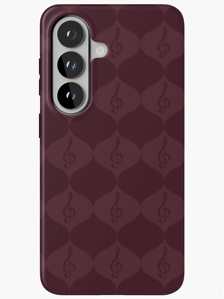 Burgundy melodies phone case