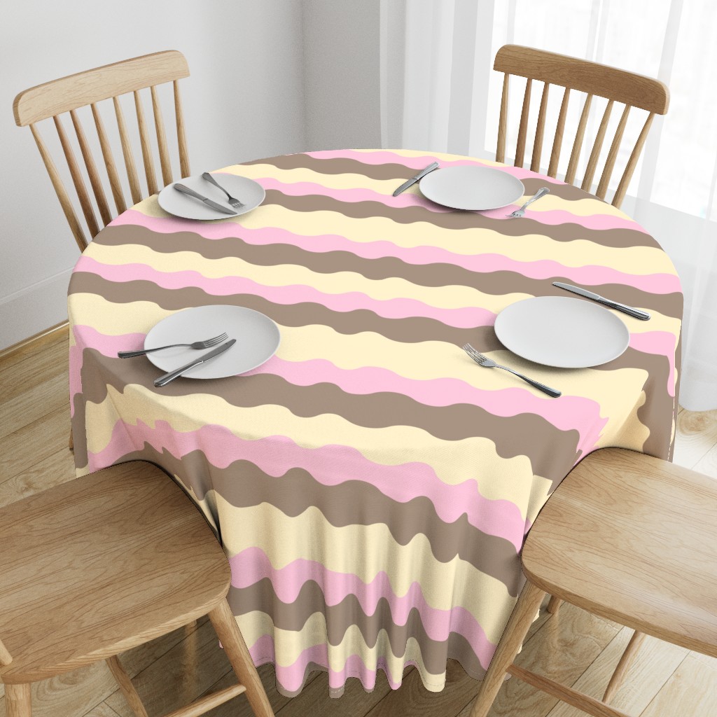 Silver Ribbons Tablecloth