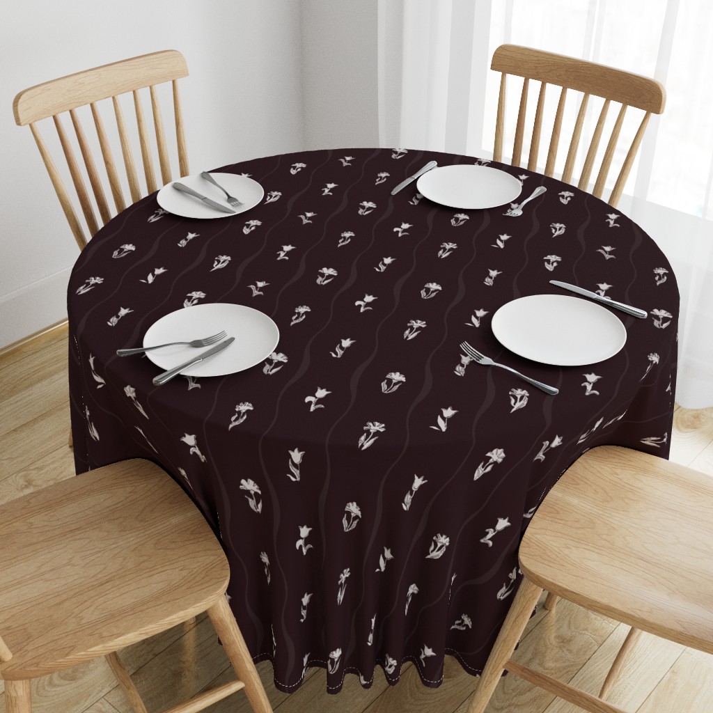 Chocolate Garden Tablecloth