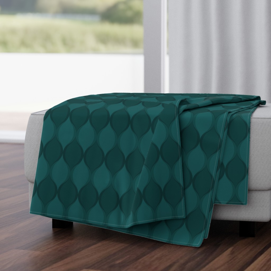 Petals of Teal Throw